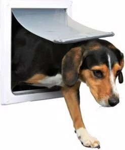 Trixie 2-Weg Hondenluik Wit - XS-S 25 X 29 CM -Dieren Benodigdheden Winkel 1000x1200