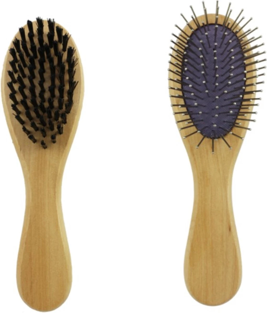 Merkloos Nobleza Dierenborstel - Hondenborstel - Kattenborstel - Tweezijdig - Dubbelzijdig - Hout - Maat L 10 Merkloos Nobleza Dierenborstel - Hondenborstel - Kattenborstel - Tweezijdig - Dubbelzijdig - Hout - Maat L - Afbeelding 8