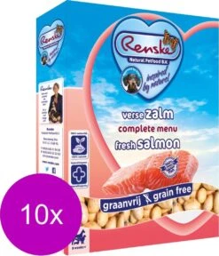 Renske Vers Vlees Zalm Graanvrij - Hondenvoer - 10 X 395 Gr -Dieren Benodigdheden Winkel 1028x1200