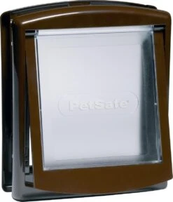 Petsafe 757 Hondenluik - Medium - Zilver/Tranparant -Dieren Benodigdheden Winkel 1029x1200 1