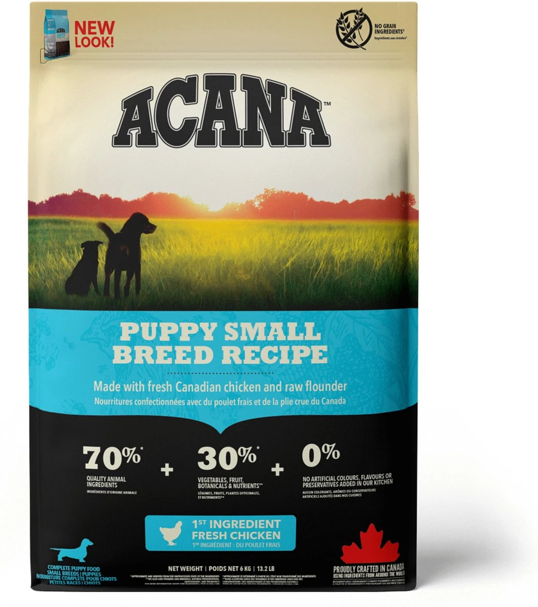 Acana Heritage Puppy Small Breed (6 KG) 4 Acana Heritage Puppy Small Breed (6 KG) - Afbeelding 2