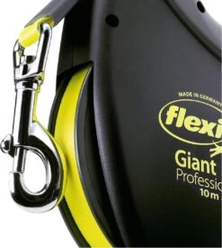 Flexi Giant Tape - Hondenriem - Zwart/Geel - L - 10 M - (<50 Kg) -Dieren Benodigdheden Winkel 1076x1200 2