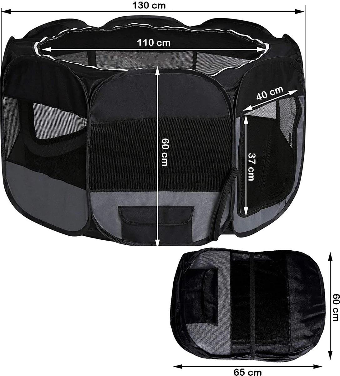 Meisterpet - XXL Opvouwbare Puppyren - 130 X 130 X 60 Cm - Met Gratis Dieren Verzorging Set T.w.v. €19.99 10 Meisterpet - XXL Opvouwbare Puppyren - 130 X 130 X 60 Cm - Met Gratis Dieren Verzorging Set T.w.v. €19.99 - Afbeelding 8