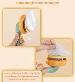 Merkloos Kattenborstel - Hondenborstel - Kattenkam - Pompoen Borstel - Kattenhaar - Haarverwijderaar Voor Huisdieren - Huisdierhaar Verwijderaar -Dieren Benodigdheden Winkel 1096x1200