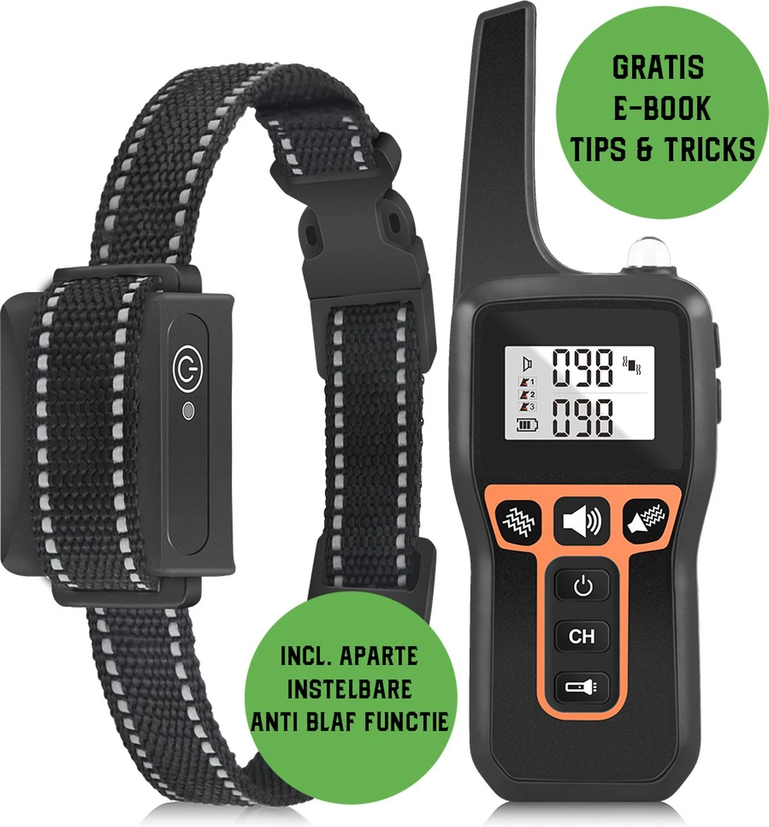 Anti Blafband EN Trainingshalsband In 1 - UNIEK SYSTEEM - 1000m Bereik - 100 Levels - Trainingsband - Antiblafband - Geluid En Vibratie/trilling - Grote En Kleine Honden - Waterdicht - Incl. E-book 12 Anti Blafband EN Trainingshalsband In 1 - UNIEK SYSTEEM - 1000m Bereik - 100 Levels - Trainingsband - Antiblafband - Geluid En Vibratie/trilling - Grote En Kleine Honden - Waterdicht - Incl. E-book - Afbeelding 10