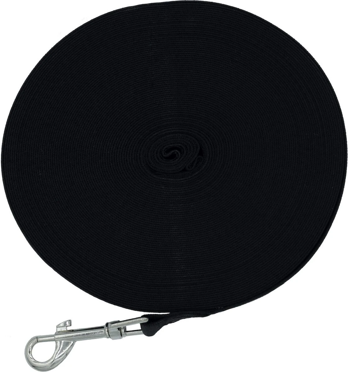 Hondenriem 20 Meter - Lange Lijn - Gerecycled Nylon - Trainingslijn, Speurlijn - 2 Cm Breed - Zwart 6 Hondenriem 20 Meter - Lange Lijn - Gerecycled Nylon - Trainingslijn, Speurlijn - 2 Cm Breed - Zwart - Afbeelding 4