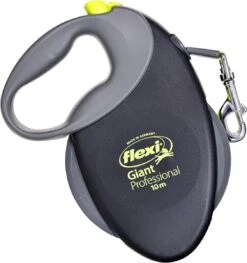 Flexi Giant Tape - Hondenriem - Zwart/Geel - L - 10 M - (<50 Kg) -Dieren Benodigdheden Winkel 1128x1200 5