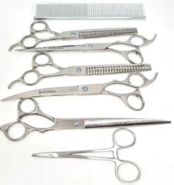 Achilles Hondenschaar - Scharenset Hond 8 INCH - 8-Delige Scharenset - Effileerschaar Hond -Dieren Benodigdheden Winkel 1132x1200