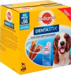 Pedigree Dentastix Kauwstaven - Gebitsverzorgende Hondensnacks - Medium - 56 Stuks -Dieren Benodigdheden Winkel 1134x1200