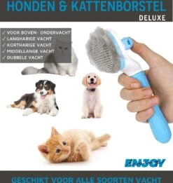 Professionele Kattenborstel/Hondenborstel + BONUS - Bovenvacht | Ondervacht - Langharige | Kortharige - Haarverwijderaar Voor Huisdieren - Kattenkam - Hondenkam -Dieren Benodigdheden Winkel 1137x1200