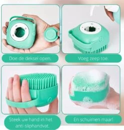 Merkloos Dierenborstel - Douche - Bad - Hond - Kat - Vachtverzorging - Scrubber - Borstel -Dieren Benodigdheden Winkel 1146x1200 5