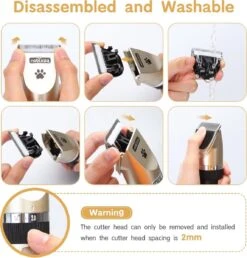 Nobleza Dieren Tondeuse Set - 4 Opzetkammen - Draadloos - Voor Huisdieren Katten & Honden -Dieren Benodigdheden Winkel 1147x1200 1