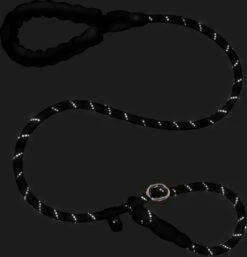 Nixnix - Honden Riem - 1,7cm - Zwart - 1,2cm Dik - Sliplijn - Nylon - Hondenriem - Verstelbaar - Jachtlijn Met Stop - Leiband -Dieren Benodigdheden Winkel 1154x1200 4