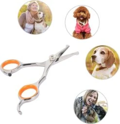 Merkloos Premium Gebogen Trimschaar Honden - Huisdier Trimmen - Hoofd, Poten Ogen & Oren - Kat & Hond Knippen - Veilige Schaar -Dieren Benodigdheden Winkel 1159x1200 1