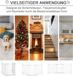 PawHut Afschermhek Voor Honden Veiligheidshek Hondenhek 3 Elementen Kunststof Wit D06-100V01 -Dieren Benodigdheden Winkel 1160x1200 7