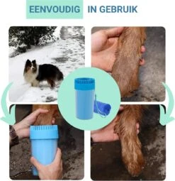 TIKKENS Hondenpoten Reiniger 2-in-1 - Hondenborstel - Hondenpoot Reiniger - Huisdier Poot Wassen - Hondenverzorging - Honden Wassen - Inclusief Microvezeldoek - XL -Dieren Benodigdheden Winkel 1163x1200