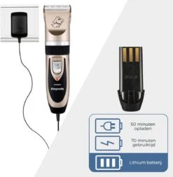 LifeGoods Hondentondeuse - Voor Katten En Honden - Complete Set - 5 Standen - Draadloos - Oplaadbaar - Goud/Zwart -Dieren Benodigdheden Winkel 1170x1200 1