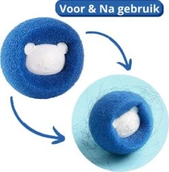 Merkloos Wasdrogerbollen - Haarverwijderaar Huisdieren - Haarvanger Wasmachine - Wasbollen - Drogerbollen - 4 Keer -Dieren Benodigdheden Winkel 1176x1200 1