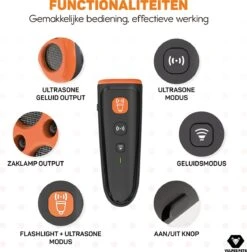Vulpes Pets® Ultrasone Anti Blaf Apparaat – 3-in-1 Anti Blaf Apparaat Pro - Diervriendelijk & Zonder Schok - Alternatief Anti Blafband - Voor Kleine & Grote Honden - Audio - Flashlight - USB-Oplaadbaar -Dieren Benodigdheden Winkel 1177x1200 4