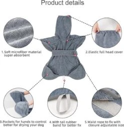 Super Absorberende Honden Badjas Grijs Maat L -Dieren Benodigdheden Winkel 1178x1200 2