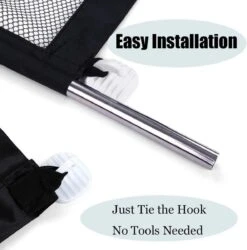 Merkloos ACE Pets – Oprolbaar Hondenrek Voor Binnen - Traphekje Hond Zonder Boren - Veiligheidshek Deurhekje - 180 X 72 Cm - Zwart -Dieren Benodigdheden Winkel 1185x1200 10