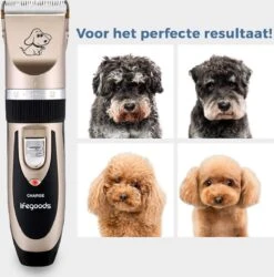 LifeGoods Hondentondeuse - Voor Katten En Honden - Complete Set - 5 Standen - Draadloos - Oplaadbaar - Goud/Zwart -Dieren Benodigdheden Winkel 1187x1200 4