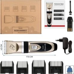 LifeGoods Hondentondeuse - Voor Katten En Honden - Complete Set - 5 Standen - Draadloos - Oplaadbaar - Goud/Zwart -Dieren Benodigdheden Winkel 1190x1200 1