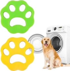 Merkloos Haarverwijderaar Wasmachine - 4 STUKS!! - Herbruikbare Honden- En Kattenhaarvanger - Sticky Pet Hair Remover - Pluispootjes - Huisdierhaar Verwijderaar - Groen Of Oranje -Dieren Benodigdheden Winkel 1191x1200 3