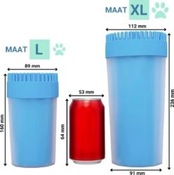 TIKKENS Hondenpoten Reiniger 2-in-1 - Hondenborstel - Hondenpoot Reiniger - Huisdier Poot Wassen - Hondenverzorging - Honden Wassen - Inclusief Microvezeldoek - XL -Dieren Benodigdheden Winkel 1192x1200 3