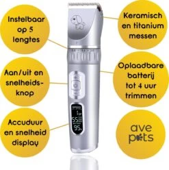 AVE Pets® Volledige Hondentondeuse Set Met Display - Draadloos Tondeuse - Scheerapparaat Voor Je Hond Of Kat - Huisdier Trimmer - Dierentondeuse - Dieren Verzorging 12 AVE Pets® Volledige Hondentondeuse Set Met Display - Draadloos Tondeuse - Scheerapparaat Voor Je Hond Of Kat - Huisdier Trimmer - Dierentondeuse - Dieren Verzorging -Dieren Benodigdheden Winkel 1195x1200 1