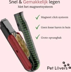 Pet Lovers - Hondentondeuse - Hondentondeuse - Automatische Inhalerende Haren - Dierentondeuse - Hondentrimmer - Hondentondeuse Dikke Vacht - Tondeuse Voor Honden - Hondentondeuse - Draadloos - 2 Opzetkammen - Honden En Katten Tondeuse -Dieren Benodigdheden Winkel 1196x1200 7