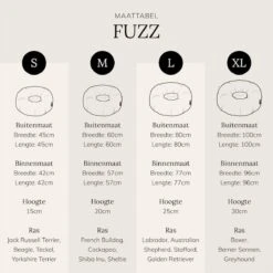 District 70 FUZZ - Hondenmand Comfortabel En Zacht Pluche - Zand, Oudroze, Donkergrijs En Lichtgrijs In S/M/L/XL - Maat: Medium, Kleur: Zand -Dieren Benodigdheden Winkel 1198x1200