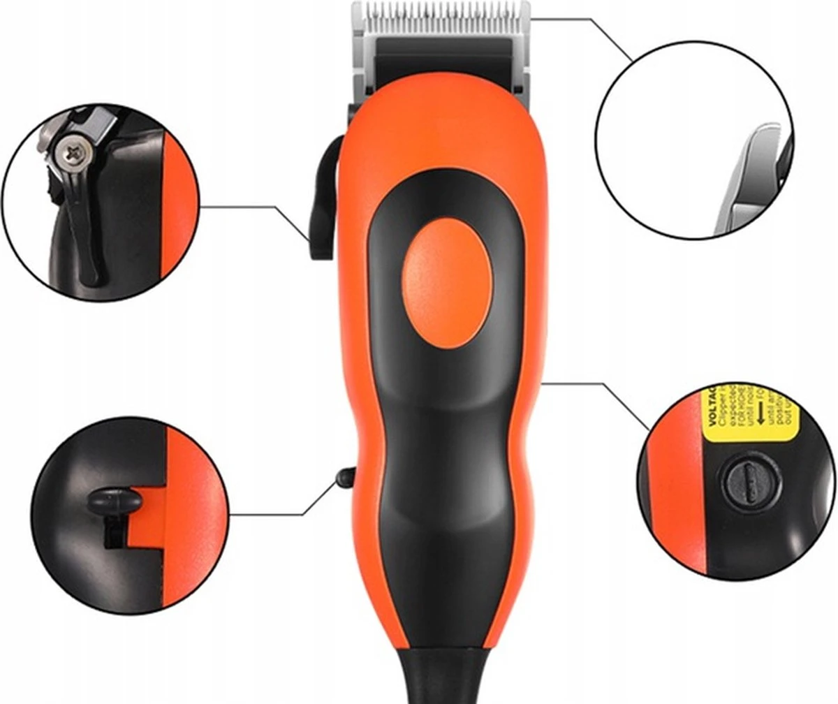 HTC Professionele Hondentondeuse - Haartrimmer Voor Honden En Katten - Krachtige Motor - Werkt Op 220V - Katten Tondeuses - Katten & Honden Trimset - Hondentrimmer - Dierentondeuse - Weinig Decibel- Met Opbergkoffer 5 HTC Professionele Hondentondeuse - Haartrimmer Voor Honden En Katten - Krachtige Motor - Werkt Op 220V - Katten Tondeuses - Katten & Honden Trimset - Hondentrimmer - Dierentondeuse - Weinig Decibel- Met Opbergkoffer - Afbeelding 3