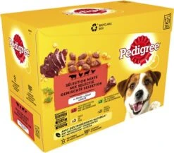 Pedigree Adult Honden Natvoer - Vlees & Gevogelte In Gelei - 4 X 6 Stuks -Dieren Benodigdheden Winkel 1200x1052