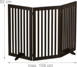 Relaxdays Veiligheidshekje Hout - 92 Cm Hoog - Hondenhek - Inklapbaar - Bruin - 3 Panelen 15 Relaxdays Veiligheidshekje Hout - 92 Cm Hoog - Hondenhek - Inklapbaar - Bruin - 3 Panelen -Dieren Benodigdheden Winkel 1200x1052 3