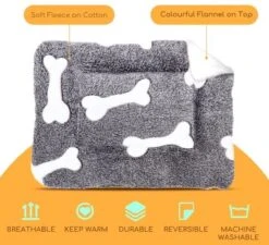 Nobleza Benchkussen - Dierenkussen - Hondenkussen - Kattenkussen - Benchmat - Dierenmat - Hondenmat - Kattenmat - Grijs - Maat S -Dieren Benodigdheden Winkel 1200x1095