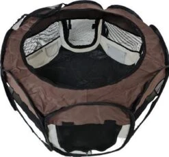 Dailyibed Opvouwbare Puppyren - Bruin - 115x115x58 Cm - Incl. Draagtas - Incl. Voederbak -Dieren Benodigdheden Winkel 1200x1116 4