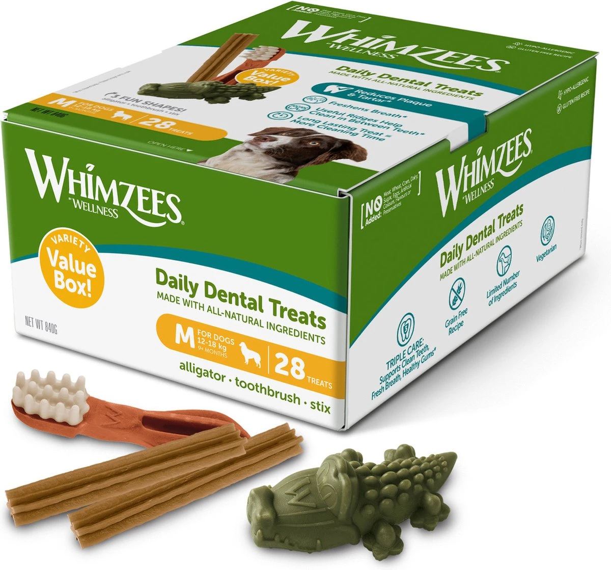 Whimzees Variety Voordeelverpakking Medium 28 Stuks