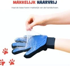 Merkloos Vachtverzorgingshandschoen -Dieren Benodigdheden Winkel 1200x1120 3