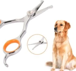 Merkloos Premium Gebogen Trimschaar Honden - Huisdier Trimmen - Hoofd, Poten Ogen & Oren - Kat & Hond Knippen - Veilige Schaar -Dieren Benodigdheden Winkel 1200x1120 4