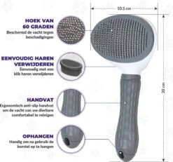 Kattenborstel - Hondenborstel - Pluizenverwijderaar - Haarverwijderaar Voor Huisdieren - Hondenkam - Kattenkam - Huisdierhaar Verwijderaar - Ontpluizer - Kattenhaar & Hondenhaar Verwijderaar - Voor Langharig & Kortharig - Grijs 15 Kattenborstel - Hondenborstel - Pluizenverwijderaar - Haarverwijderaar Voor Huisdieren - Hondenkam - Kattenkam - Huisdierhaar Verwijderaar - Ontpluizer - Kattenhaar & Hondenhaar Verwijderaar - Voor Langharig & Kortharig - Grijs -Dieren Benodigdheden Winkel 1200x1123 1