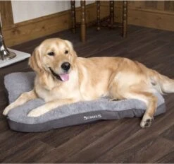 Scruffs Cosy - Comfortabel Hondenkussen In Grijs, Beige Of Karamel - Met Imitatie Suède Buitenvoering En Superzachte Binnenvoering - 100 X 70 Cm - Grijs -Dieren Benodigdheden Winkel 1200x1128