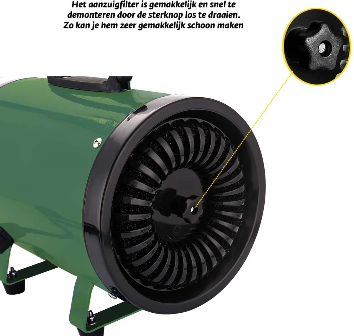 Gridbyt Professionele Hondenföhn – Waterblazer Voor Honden – Voor Een Mooie Vacht – Groen 7 Gridbyt Professionele Hondenföhn – Waterblazer Voor Honden – Voor Een Mooie Vacht – Groen - Afbeelding 5