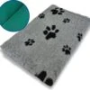 Vet Bed Grijs Met Voetprint Groene Rug 22mm 150x100 Cm -Dieren Benodigdheden Winkel 1200x1139 2