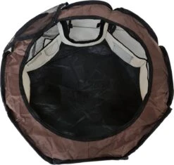 Dailyibed Opvouwbare Puppyren - Bruin - 115x115x58 Cm - Incl. Draagtas - Incl. Voederbak -Dieren Benodigdheden Winkel 1200x1140 7