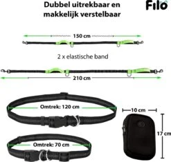 Filo Elastische Hondenriem Groot - Hardlopen En Wandelen - Hardloopriem Hond Handsfree Met Heuptasje - Looplijn Met Heupriem - Canicross Gordel Honden - Riemen - Heupgordel - Leiband -Dieren Benodigdheden Winkel 1200x1143 12