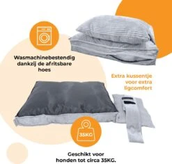 Orthopedisch Hondenkussen Grijs - Hondenmand Ribstof Premium L - Luxe Hondenbed 100x70cm - Grijs Tot 40 KG 12 Orthopedisch Hondenkussen Grijs - Hondenmand Ribstof Premium L - Luxe Hondenbed 100x70cm - Grijs Tot 40 KG -Dieren Benodigdheden Winkel 1200x1147 1