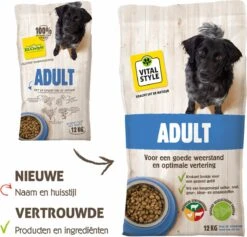 VITALstyle ADULT - Hondenbrokken - 12 Kg -Dieren Benodigdheden Winkel 1200x1150 1