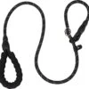 Nixnix - Honden Riem - 1,7cm - Zwart - 1,2cm Dik - Sliplijn - Nylon - Hondenriem - Verstelbaar - Jachtlijn Met Stop - Leiband -Dieren Benodigdheden Winkel 1200x1152 4
