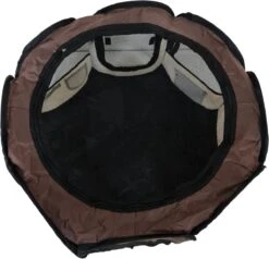 Dailyibed Opvouwbare Puppyren - Bruin - 115x115x58 Cm - Incl. Draagtas - Incl. Voederbak -Dieren Benodigdheden Winkel 1200x1155 9